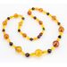 Faceted Composition Baltic amber necklace