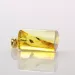Cylinder shape Baltic amber Gold plated pendant w insects