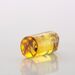 Cylinder shape Baltic amber Gold plated pendant w insects