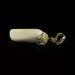 Free shape white Baltic amber carved pendant