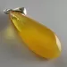 Butter DROP Genuine Baltic Amber Silver Pendant