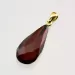 Facet Cut Baltic Amber Gold Plated Pendant