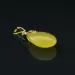 Butter DROP Genuine Baltic Amber Gold Plated Pendant