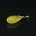 Butter DROP Genuine Baltic Amber Gold Plated Pendant