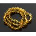 Honey BAROQUE beads Baltic amber adult bracelet 18cm