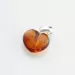 Baltic Amber Heart Pendant Charm