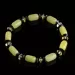 Butter cylinder beads Baltic amber stretch bracelet 18cm