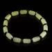 Butter cylinder beads Baltic amber stretch bracelet 18cm