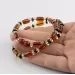 Cognac cylinder beads Baltic amber necklace 16in