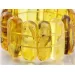 Baltic amber stretch bracelet with insect inclusions 19cm