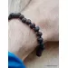 Raw Cherry BAROQUE beads Baltic amber Men bracelet 22cm