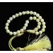 Islamic 33 Prayer White ROUND Baltic amber 7MM beads