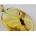 Ant Insect in Carved Amulet Baltic amber fossil pendant