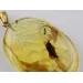 Ant Insect in Carved Amulet Baltic amber fossil pendant