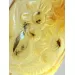 Swarm Insect in Carved Amulet Baltic amber fossil pendant