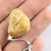 Raw Sea Baltic amber stone - keychain keyring