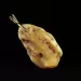 Genuine Baltic Amber Gold Plated Amulet Pendant