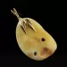 Genuine Baltic Amber Gold Plated Amulet Pendant