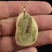 Genuine Baltic Amber Gold Plated Amulet Pendant