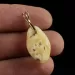 Genuine Baltic Amber Gold Plated Amulet Pendant