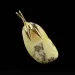Genuine Baltic Amber Gold Plated Amulet Pendant