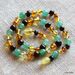 Gemstone Baltic Amber Teething Necklace for Baby