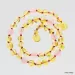 Gemstone Baltic Amber Teething Necklace for Baby