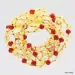 Gemstone Baltic Amber Teething Necklace for Baby