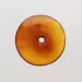 Donut shape Baltic amber pendant medallion