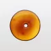 Donut shape Baltic amber pendant medallion