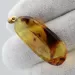 Baltic amber silver pendant w insect inclusion
