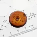 Donut shape Baltic amber pendant medallion