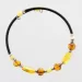 Wire Baltic Amber Bracelet for Adults