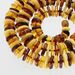 Multi BUTTONS Baltic amber necklace 57cm