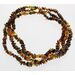 Green Chips Baltic amber necklace 44cm