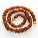 Cognac Raw Nuggets Baltic amber necklace 45cm