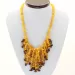 Multi line Baltic amber necklace 48cm