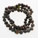 Raw Dark BAROQUE Baltic amber necklace 62cm