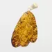 Glittering Carved Baltic Amber Pendant