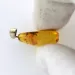 Glittering Carved Baltic Amber Pendant