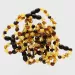 10 Multi BAROQUE Baltic amber teething bracelets 14cm