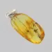 Free-shaped Baltic Amber Silver Pendant