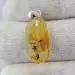 Free-shaped Baltic Amber Silver Pendant