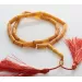 Islamic 33 Prayer BALTIC AMBER CYLINDER Beads Rosary