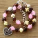 Heart Baltic Amber Anklet Gemstone Bracelet for Adults