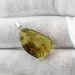 Free-shaped Baltic Amber Silver Pendant