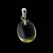 Free-shaped Baltic Amber Silver Pendant