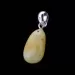 Free-shaped Milk Baltic Amber Silver Pendant