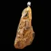 Free-form Natural Baltic Amber Silver Pendant