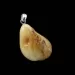 Free-form Natural Baltic Amber Silver Pendant